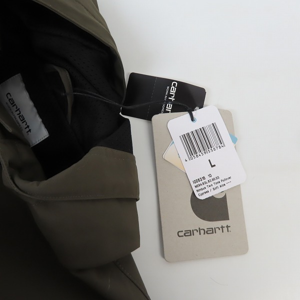 実際に弊社で買取させて頂いた(2)【未使用】Carhartt/カーハート NIMBUS TW TONE PULLOVER ニンバス プルオーバージャケット/Lの画像 8枚目