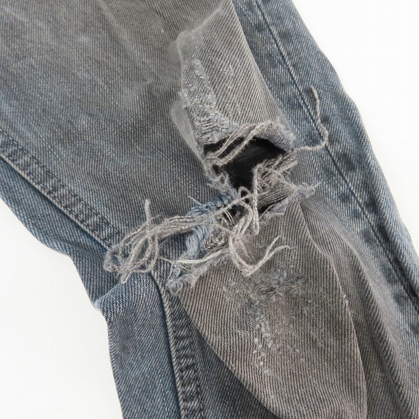 実際に弊社で買取させて頂いたNUMBER (N)INE/ナンバーナイン 07SS クラッシュ加工 デニムパンツ S07-NN007A/3の画像 8枚目