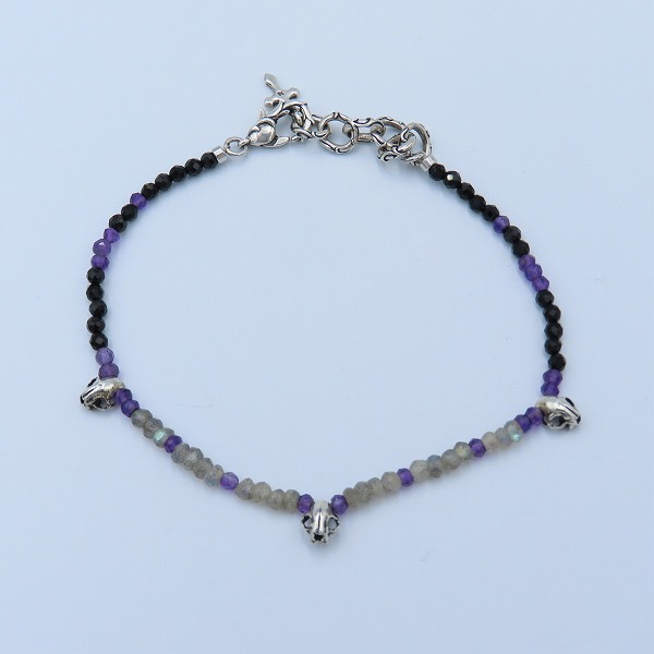 実際に弊社で買取させて頂いた【ギャラ付】Bloody Mary/ブラッディマリー KAI/カイ アンクレット w/アメジスト&ブラックスピネル&ラブラドライトの画像 1枚目