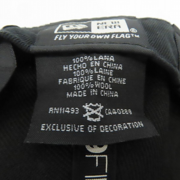 実際に弊社で買取させて頂いたNEW ERA×BLVCK SCVLE/ニューエラ×ブラックスケール 刺繍ロゴ/キャップ 7-3/8の画像 6枚目