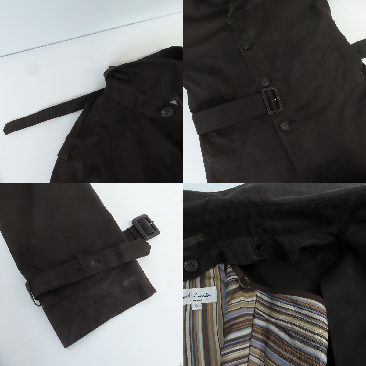 実際に弊社で買取させて頂いたPaul Smith LONDON/ポールスミス ロンドン ライナー付きロングコート/Sの画像 7枚目