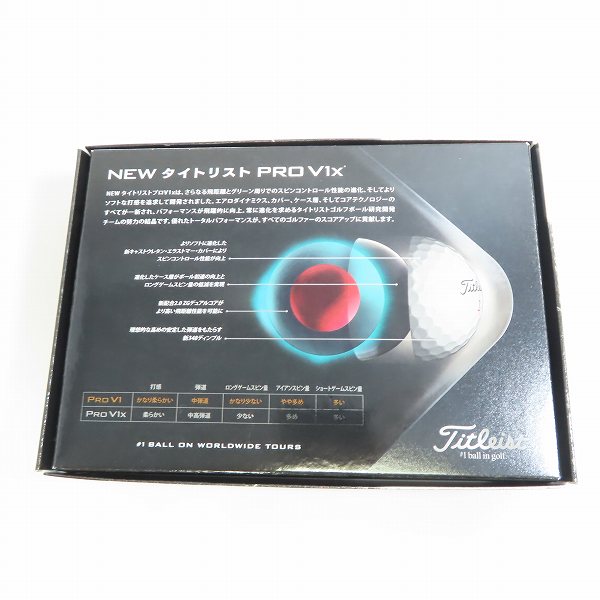 実際に弊社で買取させて頂いた(3)【未使用/オウンネーム】Titleist/タイトリスト PRO V1x ゴルフボール 1ダースの画像 4枚目