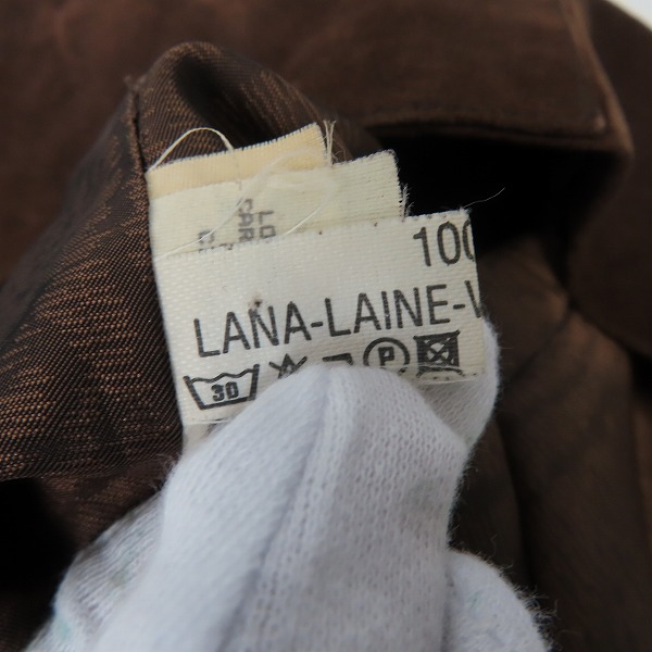 実際に弊社で買取させて頂いたLOEWE/ロエベ ニット切り替えし レザージャケット Size：38の画像 3枚目