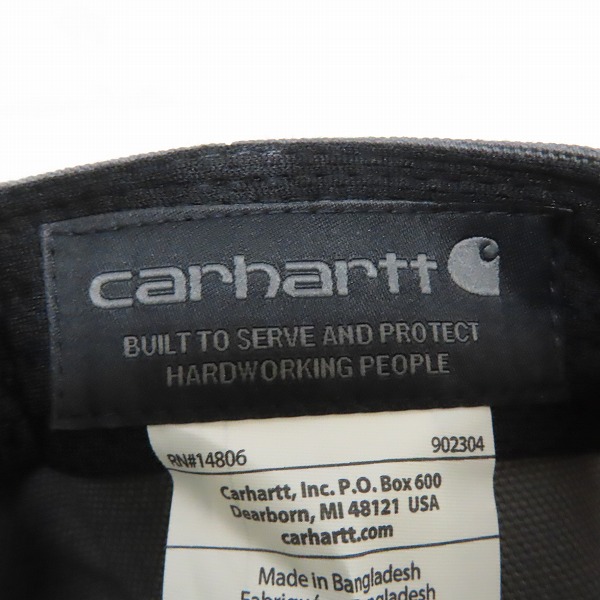 実際に弊社で買取させて頂いた(2)Carhartt/カーハート Firm Duck Flat Brim Cap ファームダック フラットブリム キャップ グレー AH1604-M/OSFAの画像 6枚目
