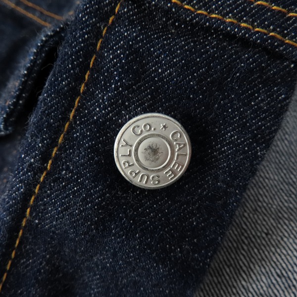 実際に弊社で買取させて頂いたCALEE/キャリー Vintage reproduct 3rd type denim jacket デニムジャケット CL-22AW020/Lの画像 4枚目
