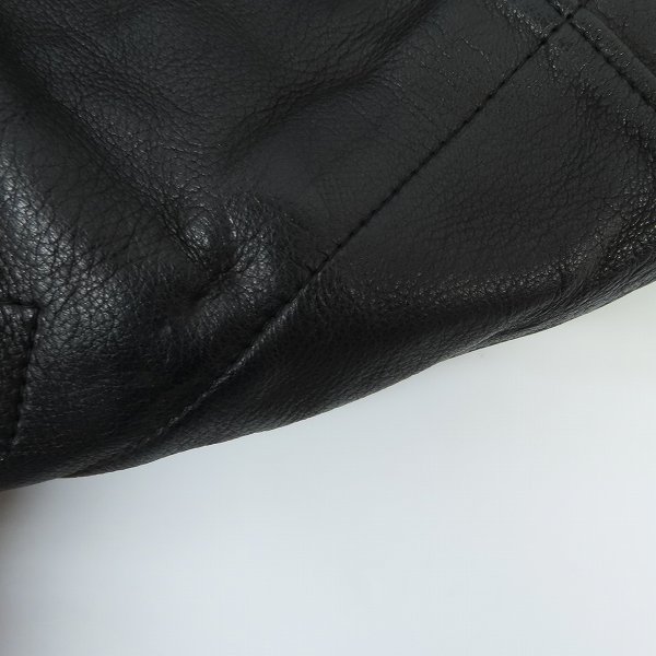 実際に弊社で買取させて頂いたWJK/ダブルジェイケイ リブ付き レザージャケット/ブルゾン 264 dr01/Mの画像 8枚目