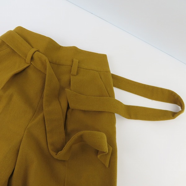 実際に弊社で買取させて頂いたBEAUTY＆YOUTH UNITED ARROWS/ビューティ&ユース ユナイテッドアローズ フラノ ベルト タック ワイドパンツ/Sの画像 3枚目