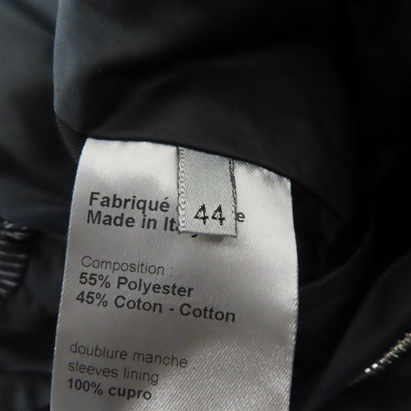 実際に弊社で買取させて頂いたDior HOMME/ディオールオム 08SS クリス期 ジップアップストームジャケット 8E3141620661/44の画像 5枚目