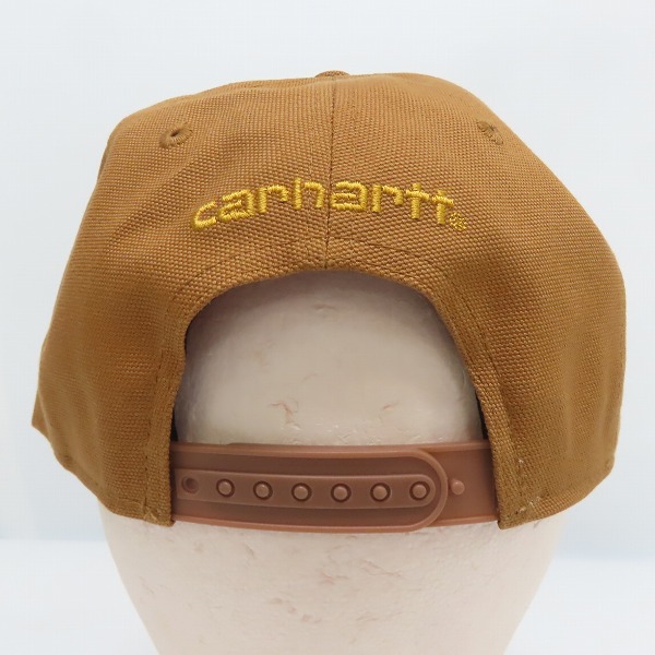 実際に弊社で買取させて頂いた(9)Carhartt/カーハート Firm Duck Flat Brim Cap ファームダック フラットブリム キャップ ブラウン AH1604-M/OSFAの画像 4枚目