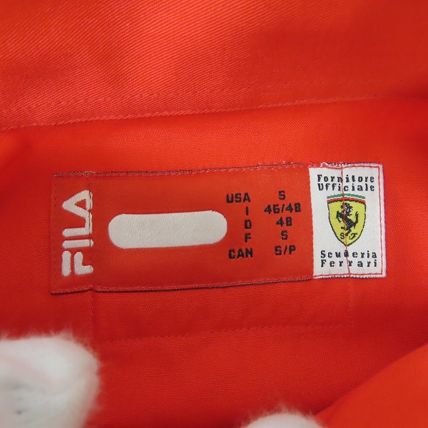 実際に弊社で買取させて頂いたFILA/フィラ フェラーリ ピットシャツ/Sの画像 2枚目