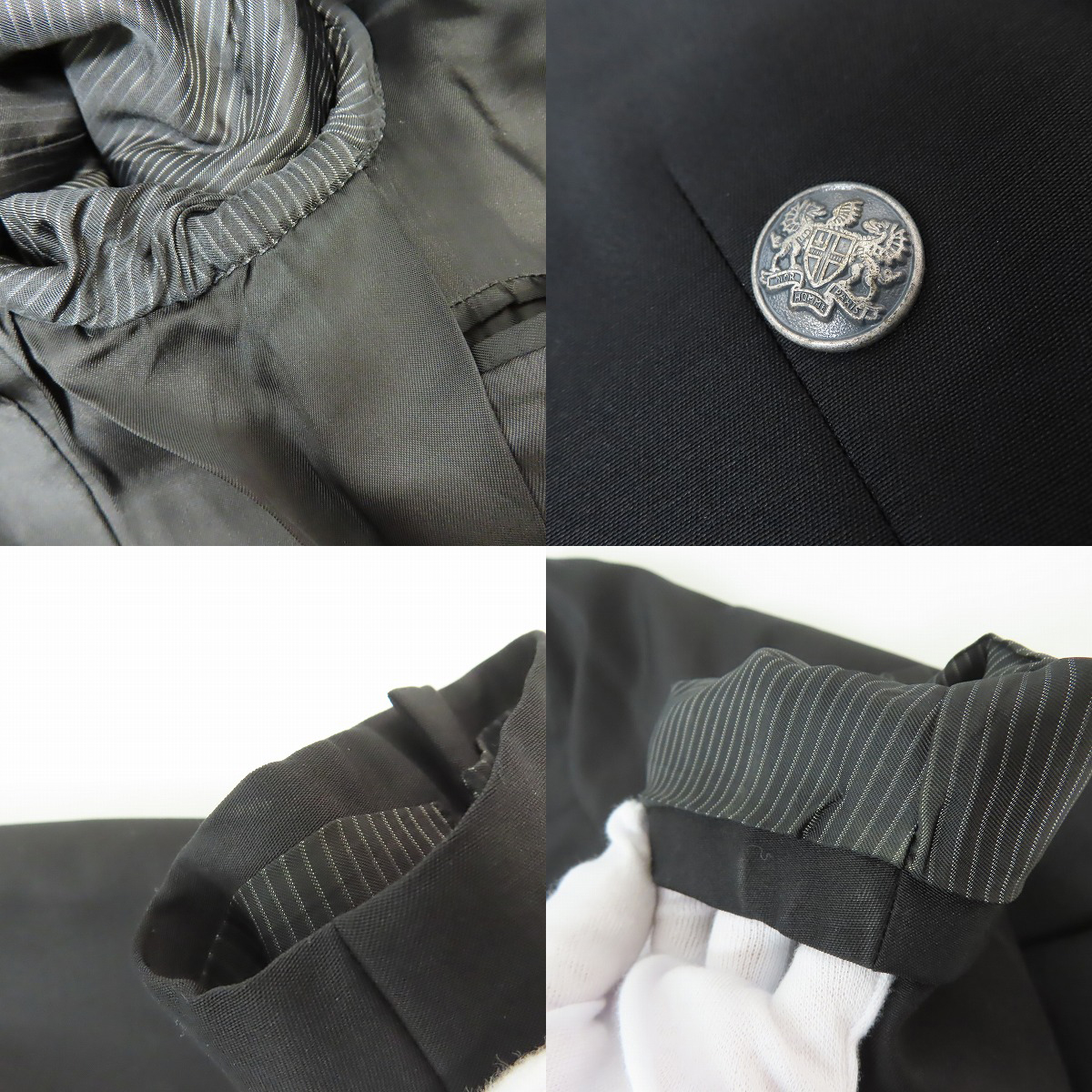 実際に弊社で買取させて頂いた【JPタグ】DIOR HOMME/ディオールオム 05SS エディ期 ピークトラペルジャケット 5EH1026404/44の画像 7枚目