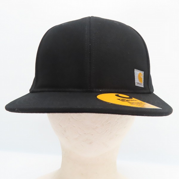 実際に弊社で買取させて頂いた(6)Carhartt/カーハート Firm Duck Flat Brim Cap ファームダック フラットブリム キャップ ブラック AH1604-M/OSFAの画像 1枚目