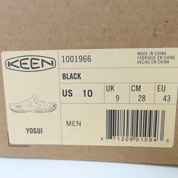 実際に弊社で買取させて頂いたKEEN/キーン サンダル YOGUI/ヨギ 1001966/28.0の画像 7枚目