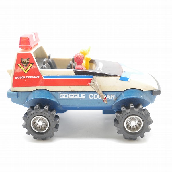 実際に弊社で買取させて頂いた【箱なし】ポピー 大戦隊ゴーグルファイブ 4WD ゴーグルクーガー/当時物の画像 4枚目