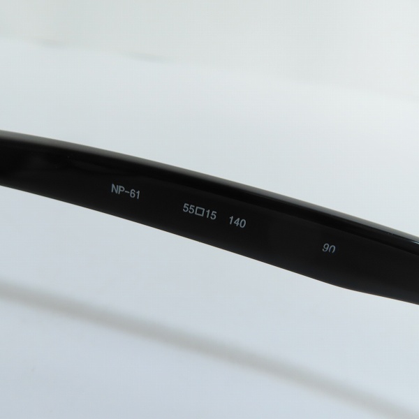 実際に弊社で買取させて頂いた999.9/フォーナインズ 眼鏡/メガネフレーム フルリム  度入り NP-61 ブラックの画像 6枚目