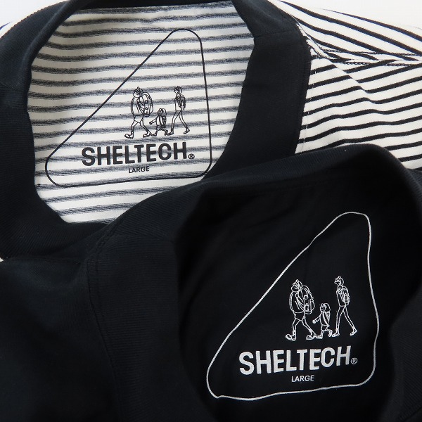 実際に弊社で買取させて頂いた【未使用】CALEE/キャリー LESS by SHELTELCH Tシャツ 2点セットの画像 2枚目