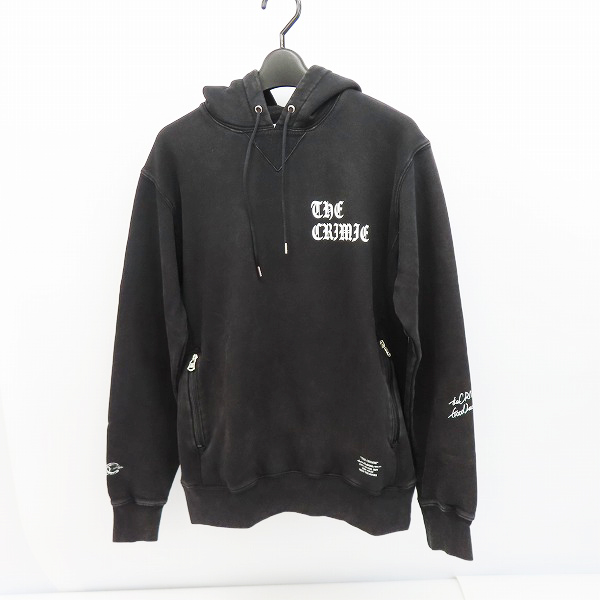実際に弊社で買取させて頂いた【未使用】CRIMIE /クライミー VINTAGE OVERDYE OLD ENGLISH LOGO HOODIE/パーカー/CR1-02A5-CL72/Mの画像 1枚目