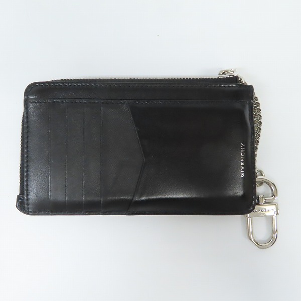 実際に弊社で買取させて頂いたGIVENCHY/ジバンシィ 4G ZIPPED CARDHOLDER/レザー カードホルダー/ミニ ウォレット/BB60JBB15S-001の画像 1枚目