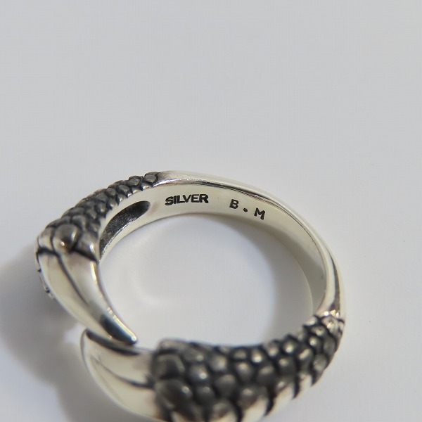 実際に弊社で買取させて頂いたBloody Mary/ブラッディマリー DORAGON CLAW/ドラゴンクロー リング 9号の画像 6枚目