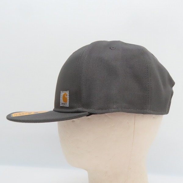 実際に弊社で買取させて頂いた(1)Carhartt/カーハート Firm Duck Flat Brim Cap ファームダック フラットブリム キャップ グレー AH1604-M/OSFAの画像 2枚目