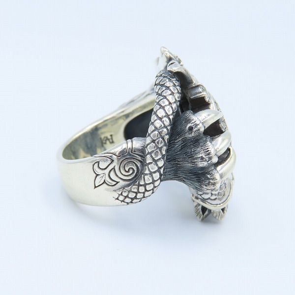 実際に弊社で買取させて頂いたBloody Mary/ブラッディマリー 2008 Xmas/クリスマス限定 太極図 リング 21号の画像 3枚目