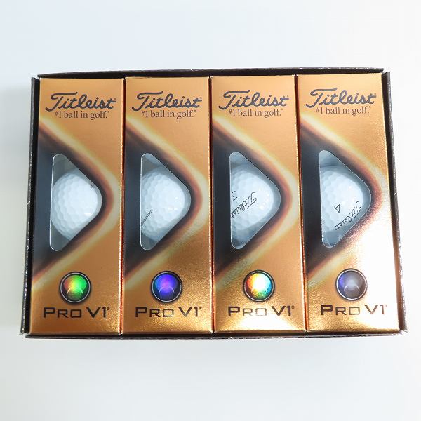 実際に弊社で買取させて頂いた(1)【未使用/オウンネーム】Titleist/タイトリスト PRO V1 ゴルフボール 2ダースの画像 1枚目