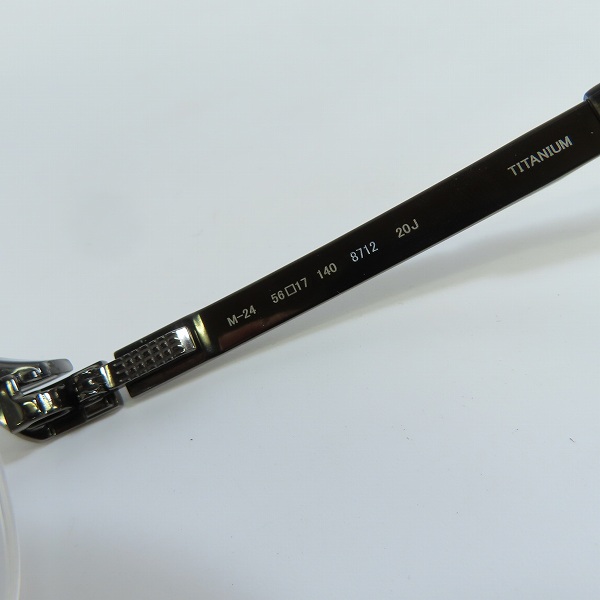 実際に弊社で買取させて頂いた999.9/フォーナインズ ハーフリム 度入り メガネフレーム/アイウェア M-24の画像 6枚目