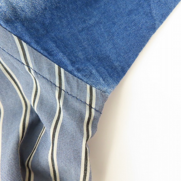 実際に弊社で買取させて頂いたPaul Smith/ポールスミス RED EAR/レッドイヤー ミックスアップシャツ 102651/Mの画像 4枚目