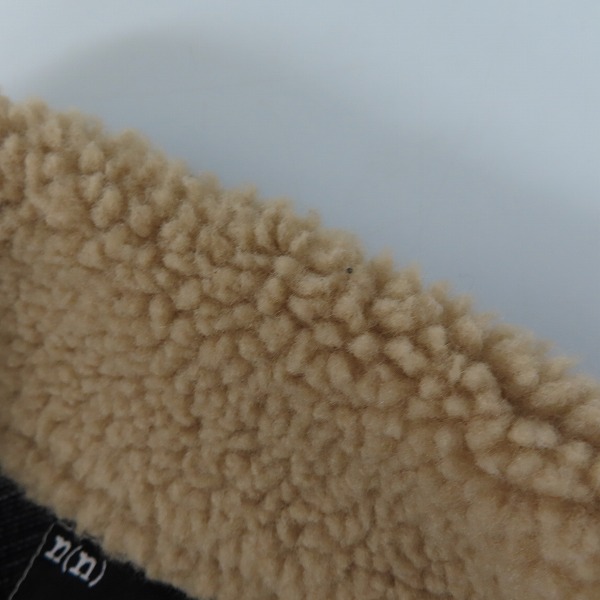 実際に弊社で買取させて頂いたn(n) BY NUMBER (N)INE/エヌエヌバイナンバーナイン 襟ボア チェック プルオーバーシャツ/2の画像 5枚目