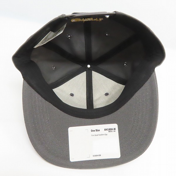 実際に弊社で買取させて頂いた(2)Carhartt/カーハート Firm Duck Flat Brim Cap ファームダック フラットブリム キャップ グレー AH1604-M/OSFAの画像 5枚目