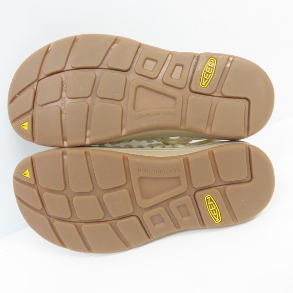 実際に弊社で買取させて頂いたKEEN/キーン Women's UNEEK ユニーク サンダル WHITECAP/CORNSTALK 1018698/24の画像 2枚目