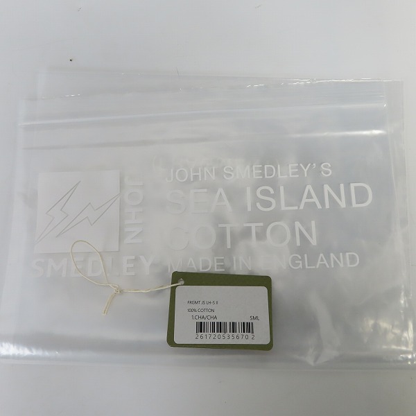 実際に弊社で買取させて頂いたFRAGMENT DESIGN ×SEQUEL×JOHN SMEDLEY ロングスリーブニット チャコール JS LH-S Ⅱ/Sの画像 6枚目