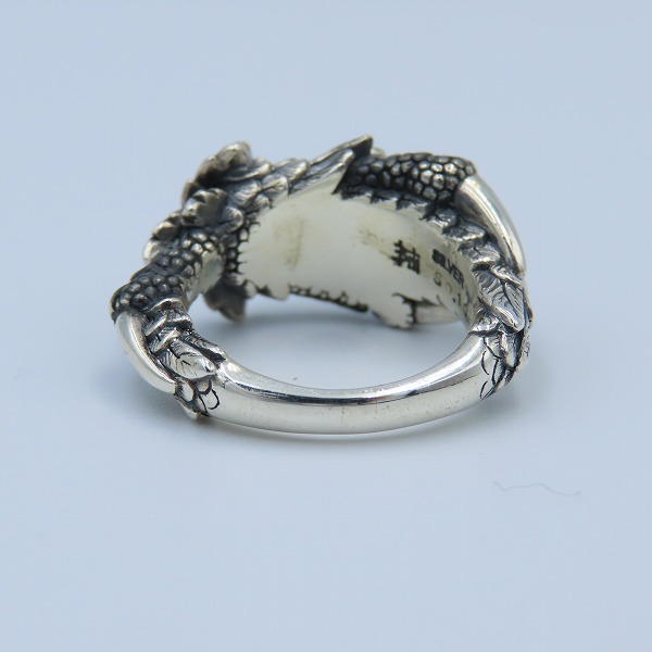 実際に弊社で買取させて頂いたBloody Mary/ブラッディマリー クロー/フラワー モチーフ リング w/2ダイヤモンド 13号の画像 4枚目