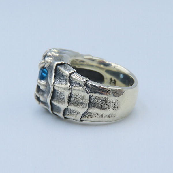 実際に弊社で買取させて頂いた【ギャラ付き】Bloody Mary/ブラッディマリー Seek/シーク/捜す リング w/スイスブルートパーズ 8号の画像 2枚目