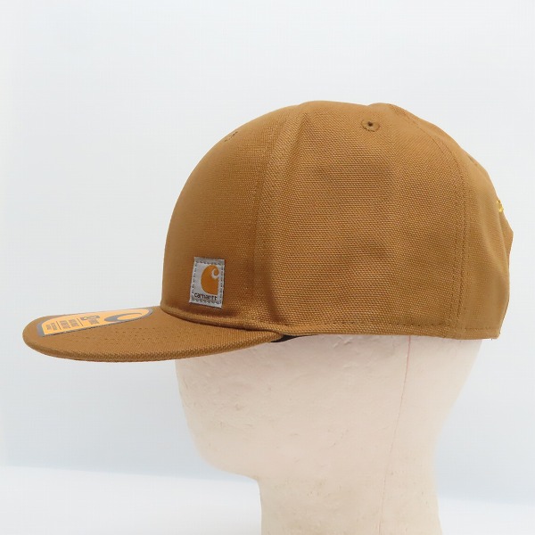 実際に弊社で買取させて頂いた(8)Carhartt/カーハート Firm Duck Flat Brim Cap ファームダック フラットブリム キャップ ブラウン AH1604-M/OSFAの画像 2枚目