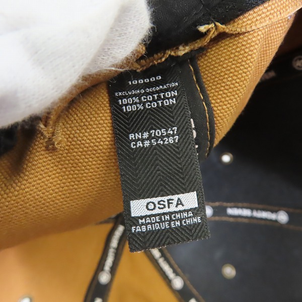 実際に弊社で買取させて頂いたcarhartt×Raiders×47/カーハート×レイダース NFL キャップ/帽子の画像 7枚目