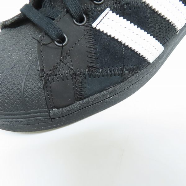 実際に弊社で買取させて頂いたRECOUTURE×atmos×adidas Originals/リクチュール×アトモス×アディダス Superstar Black/スーパースター GW3473/27.5の画像 6枚目