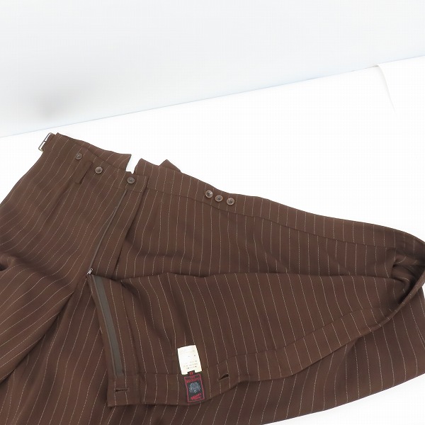 実際に弊社で買取させて頂いたJEAN PAUL GAULTIER CLASSIQUE/ジャンポールゴルチェ ラップ ワイドパンツ ブラウン 48の画像 2枚目