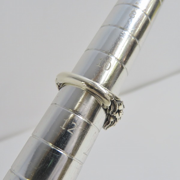 実際に弊社で買取させて頂いたBloody Mary/ブラッディマリー Rise/ライズ リング w/オニキスクロー&グリーンアメジスト 11号の画像 8枚目