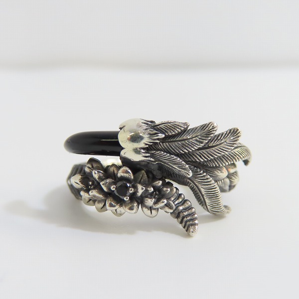 実際に弊社で買取させて頂いた【ギャラ付き】Bloody Mary/ブラッディマリー Bloom/ブルーム リング - 開花 wオニキスクローブラックダイヤモンド 13号の画像 1枚目