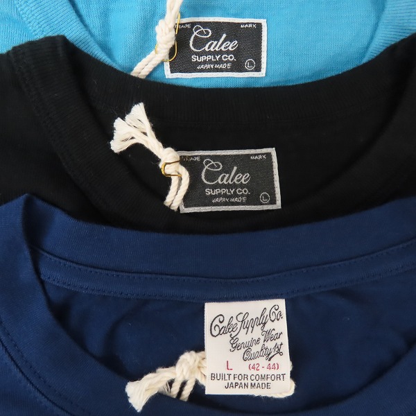 実際に弊社で買取させて頂いた【未使用】CALEE/キャリー 半袖Tシャツ 3点セットの画像 2枚目