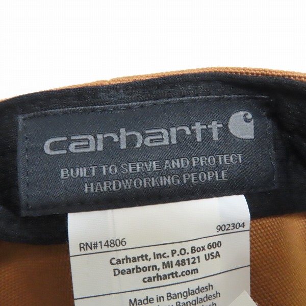 実際に弊社で買取させて頂いた(5)Carhartt/カーハート Firm Duck Flat Brim Cap ファームダック フラットブリム キャップ ブラウン AH1604-M/OSFAの画像 6枚目