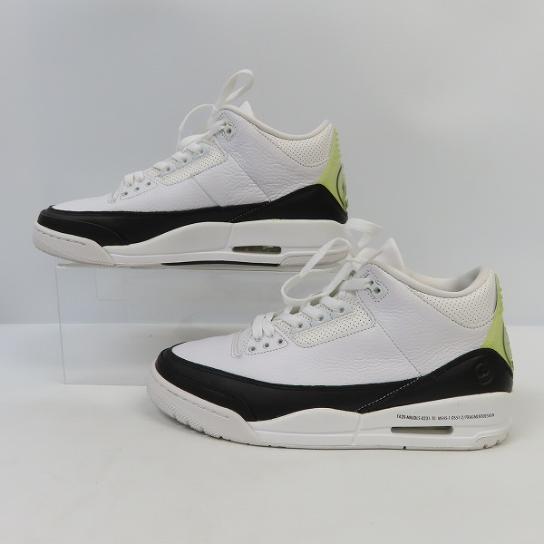 実際に弊社で買取させて頂いたFRAGMENT DESIGN×NIKE/フラグメントデザイン×ナイキ AIR JORDAN 3 エアジョーダン3 DA3595-100/28.5の画像 3枚目