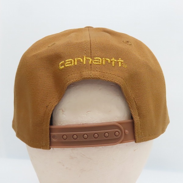 実際に弊社で買取させて頂いた(4)Carhartt/カーハート Firm Duck Flat Brim Cap ファームダック フラットブリム キャップ ブラウン AH1604-M/OSFAの画像 4枚目
