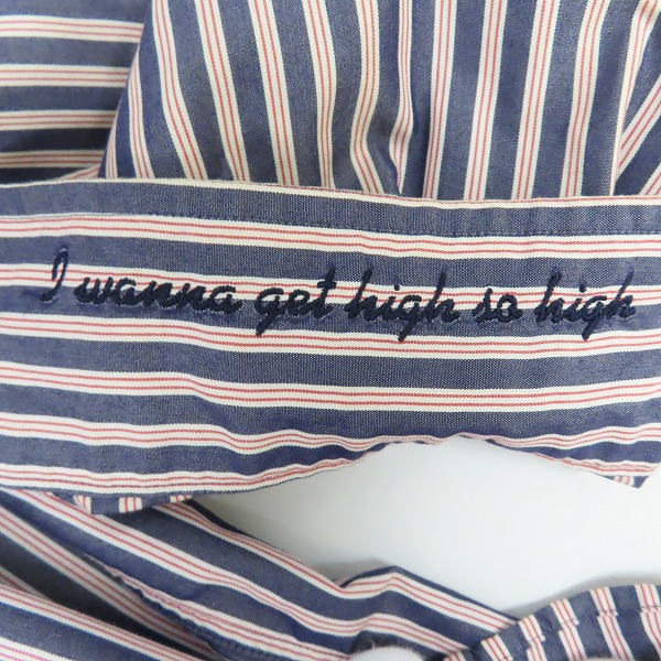 実際に弊社で買取させて頂いたBack Channel/バックチャンネル ストライプ 長袖 シャツ/Lの画像 6枚目