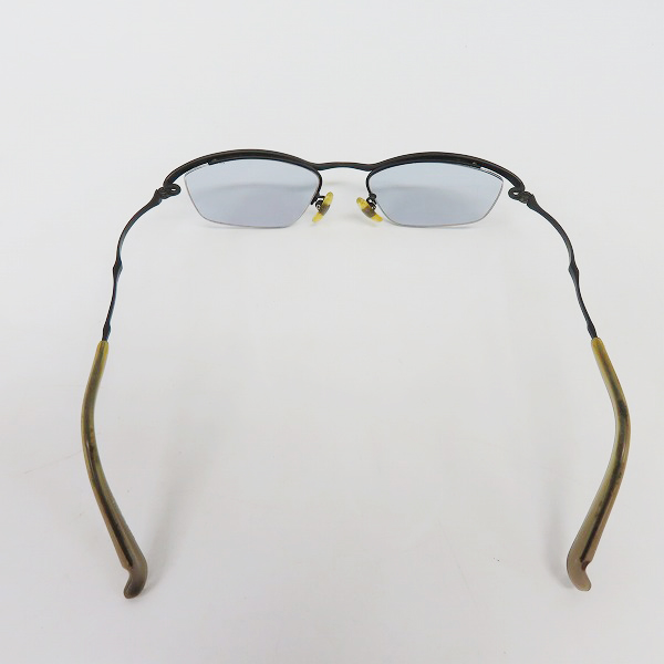 実際に弊社で買取させて頂いた999.9/フォーナインズ 度入り 眼鏡 メガネフレーム アイウェア  ハーフリム S-207Tの画像 3枚目
