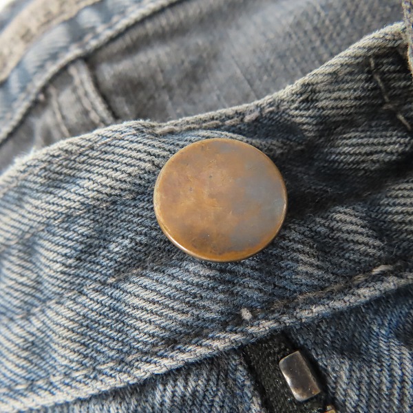 実際に弊社で買取させて頂いたNUMBER (N)INE/ナンバーナイン 07SS クラッシュ加工 デニムパンツ S07-NN007A/3の画像 6枚目