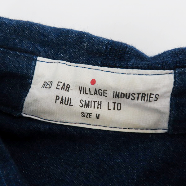 実際に弊社で買取させて頂いたPaul Smith/ポールスミス RED EAR/レッドイヤー INDIGO PATCHWORK SHIRT/パッチワークシャツ 152057/Mの画像 2枚目
