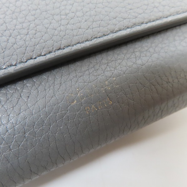 実際に弊社で買取させて頂いたCELINE/セリーヌ ラージフラップ マルチファンクション レザー長財布 の画像 6枚目