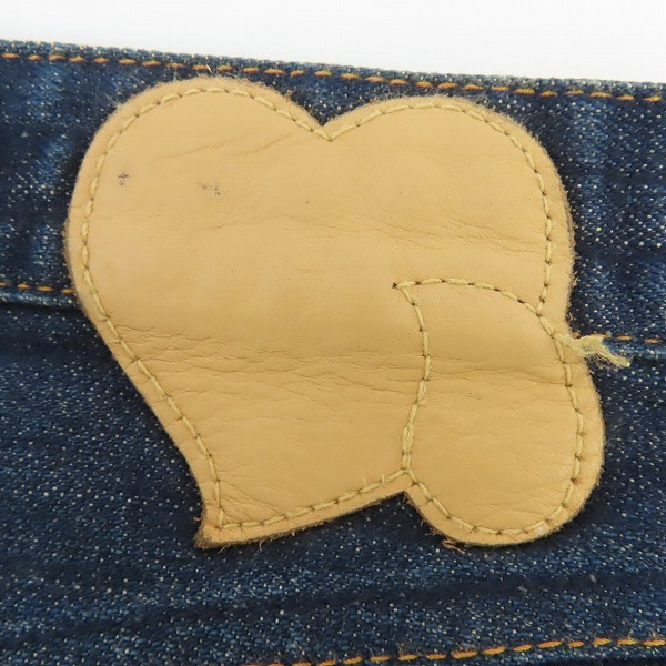 実際に弊社で買取させて頂いたNUMBER (N)INE/ナンバーナイン ハート涙/音符 デニムパンツ F07-NNP005A/3×30の画像 6枚目